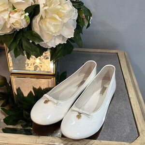 Elegant White Women's Ballet Flats